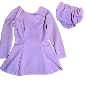 60s lilac purple long sleeve dress with bloomers (9)